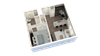 1 Bed 1 Bath M